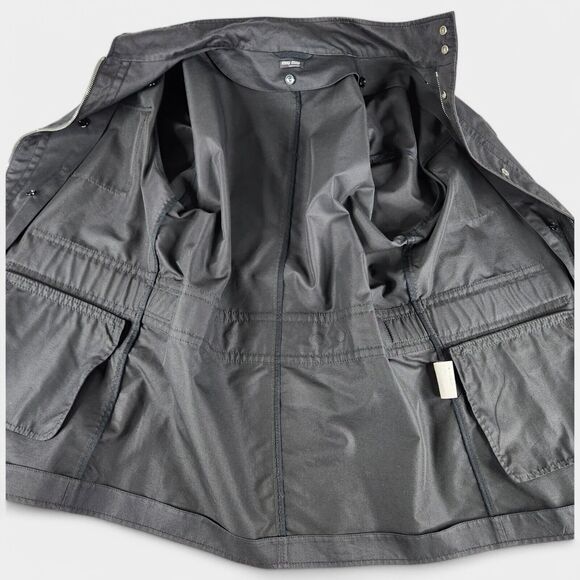 Miu Miu Men's Cotton Blend Field Jacket Size 52 IT M/L US Black Removable Liner - Picture 6 of 16
